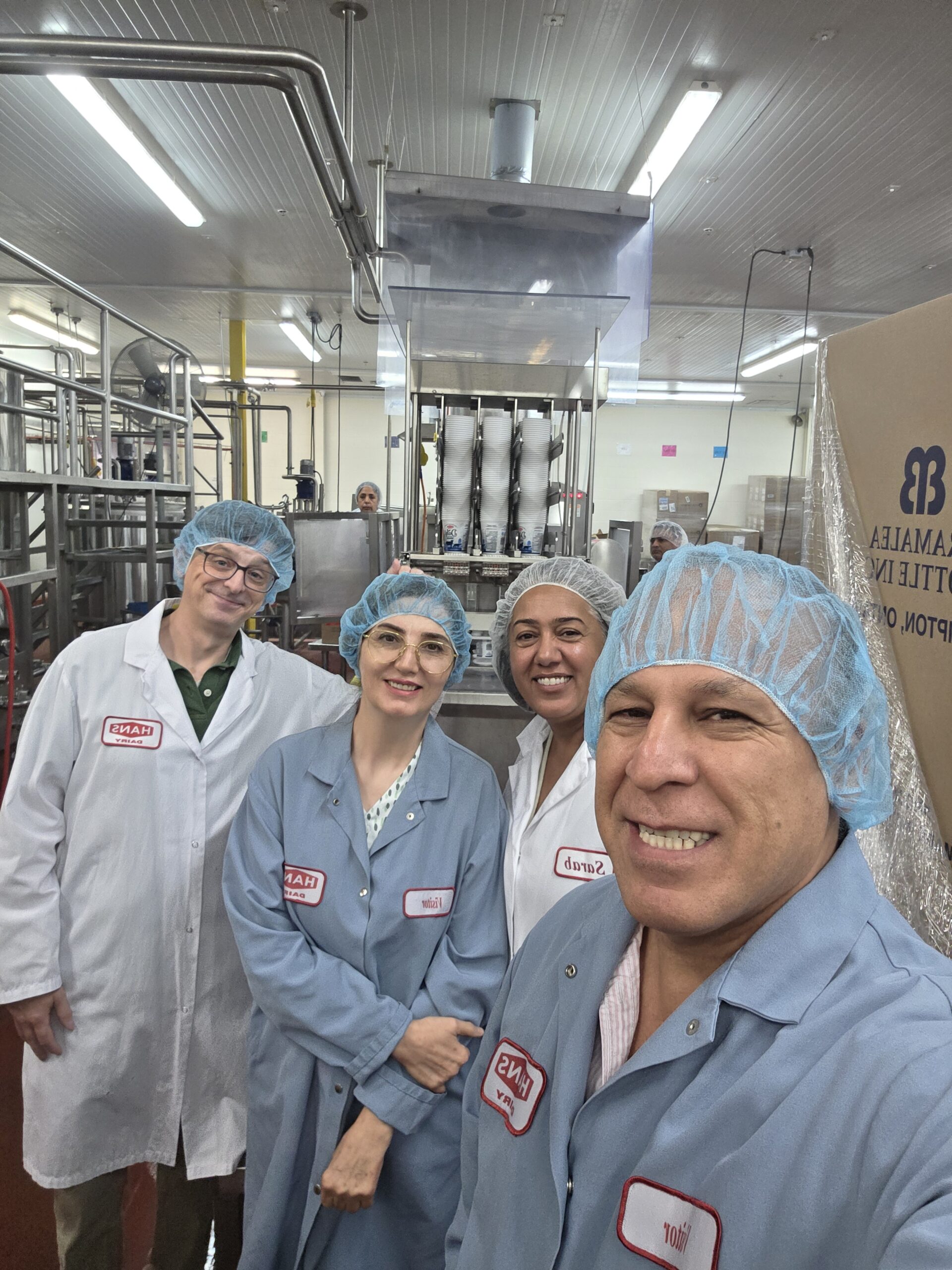 CREM Co Labs Team Visits Hans Dairy Facility